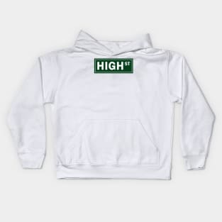 High Street Sign Kids Hoodie